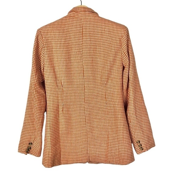 Missguided Orange Tailored Herringbone Boucle Blazer 4 - Picture 2 of 3